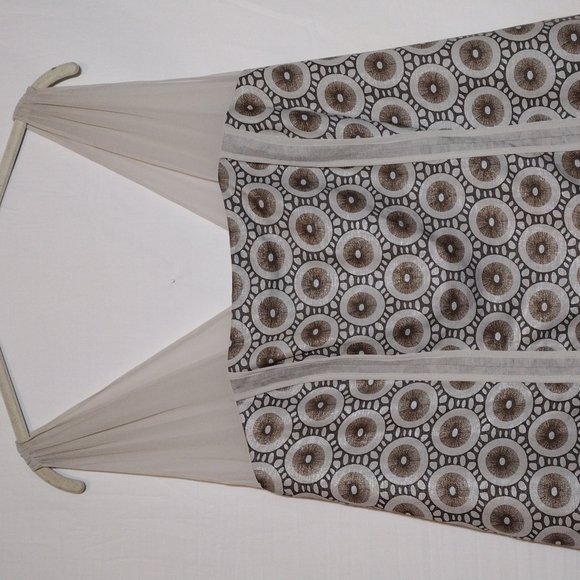 Isabel Toledo for NWT Lane Bryant Metallic Sleeveless Linen Blend Dress Sz 20 - Picture 2 of 9